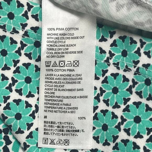 Tommy Bahama Turquoise Sleeveless V-Neck Cotton Knit Activewear Dress Sz Medium - Picture 7 of 8